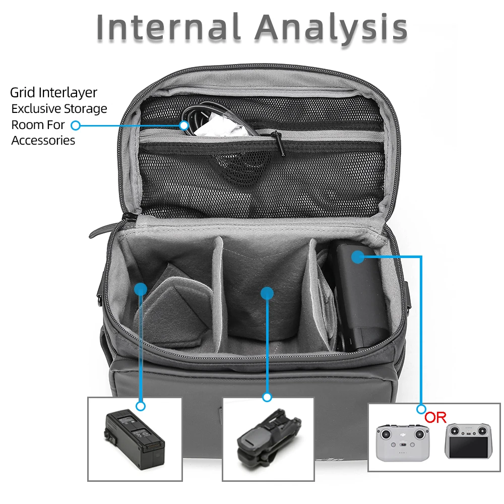 DJI 매빅 3 클래식 보관 가방, 휴대용 싱글 룸 드론 케이스, DJI 매빅 3 클래식/매빅 2 가방