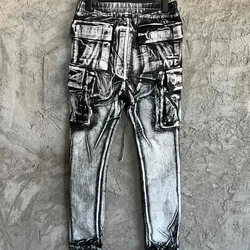 Luxury Brand R0 Men's Clothing Splashed Jeans for Men Men's Pants Jeans for Men Men's Flare Jeans Men Trousers Pants Men