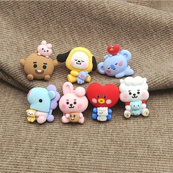 Pin de solapa esmaltado de Anime, alfileres para mochilas, BT21, ropa, decoración de Jeans, insignia de dibujos animados, accesorios de joyería para regalo de amigo