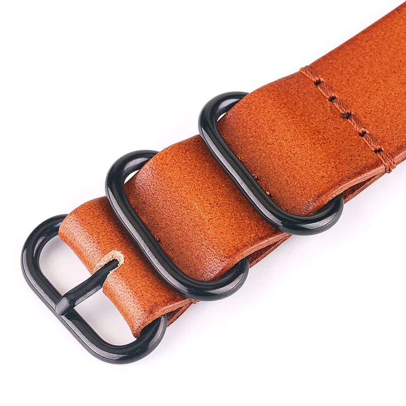 Universal Leather Round buckle Watchband 16mm 18mm 20mm 22mm 24mm Watch Strap Band High Quality Bracelet for LONGINES IWC