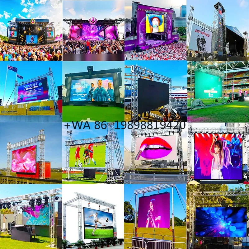 

Customizable Rental LED Screen P2.6 P2.9 P3.91 P4.81 Outdoor Led Video Wall Panel Music Concert Stage Event Mobile Stage Led Dis