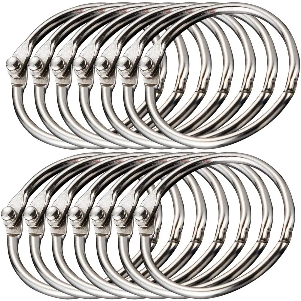 50 Pcs Metal Key Ring High Grade Large Keyrings Binder Rings Office Supplies Students Artists Painters