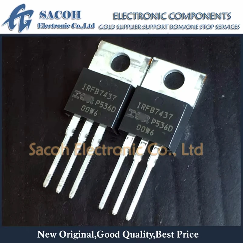 

New Original 10Pcs/Lot IRFB7437PBF IRFB7437 TO-220 195A 40V MOSFET Field Effect Transistor In Stock