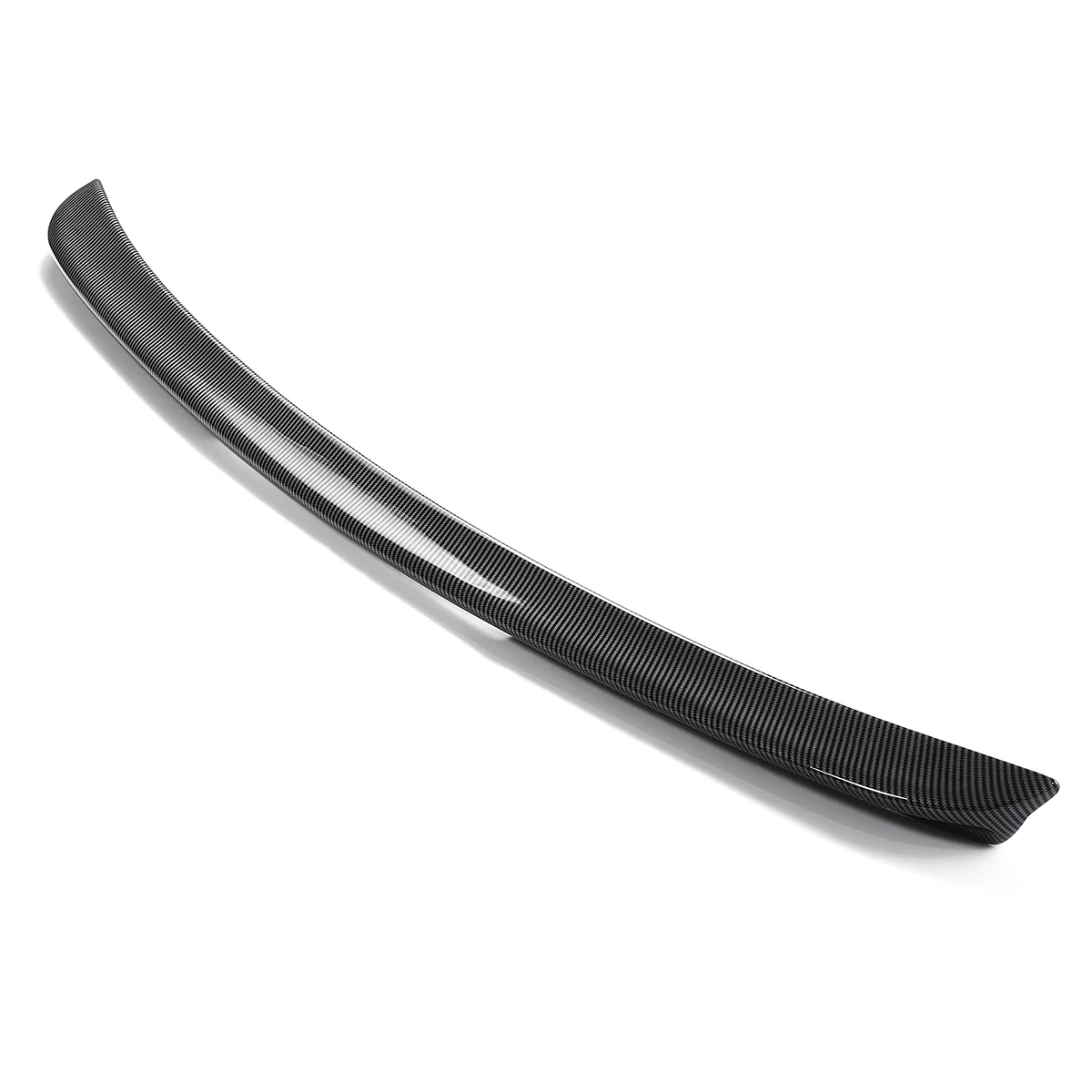 High Quality Carbon Fiber Look Car Rear Trunk Boot Lip Spoiler Wing Lid Extension For Benz W211 E Class E240 E320 E350 2003-2009