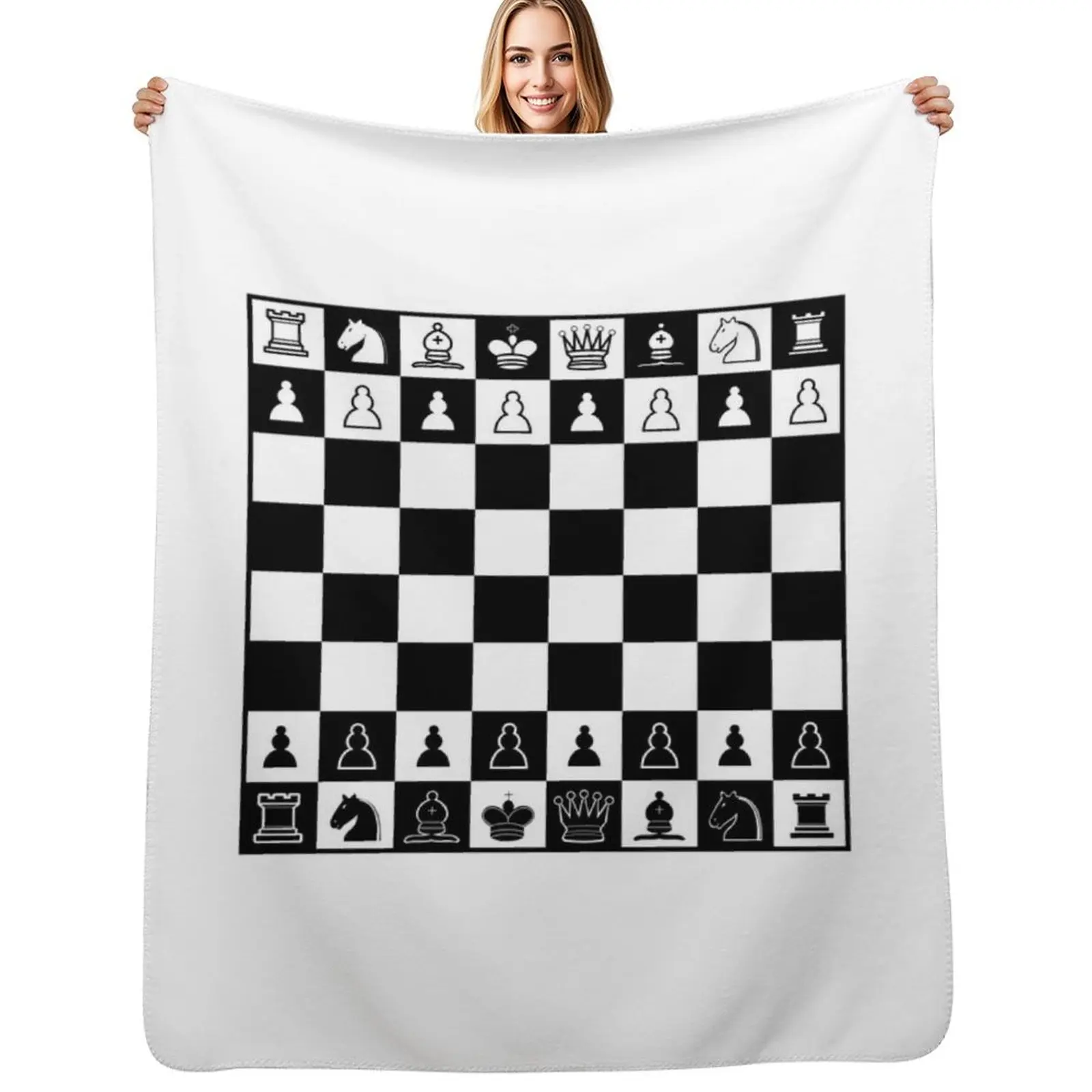 Chess Board Throw Blanket cosplay anime Hairy for winter Large blankets ands Luxury Thicken Blankets