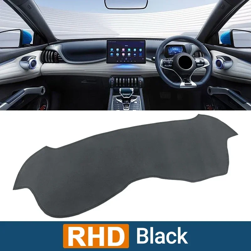 Leather Car Dashboard Cover Avoid Light Pad Anti-UV Case Protective Accessories For BYD Atto 3 Yuan Plus EV 2021 2022 2023 Atto3