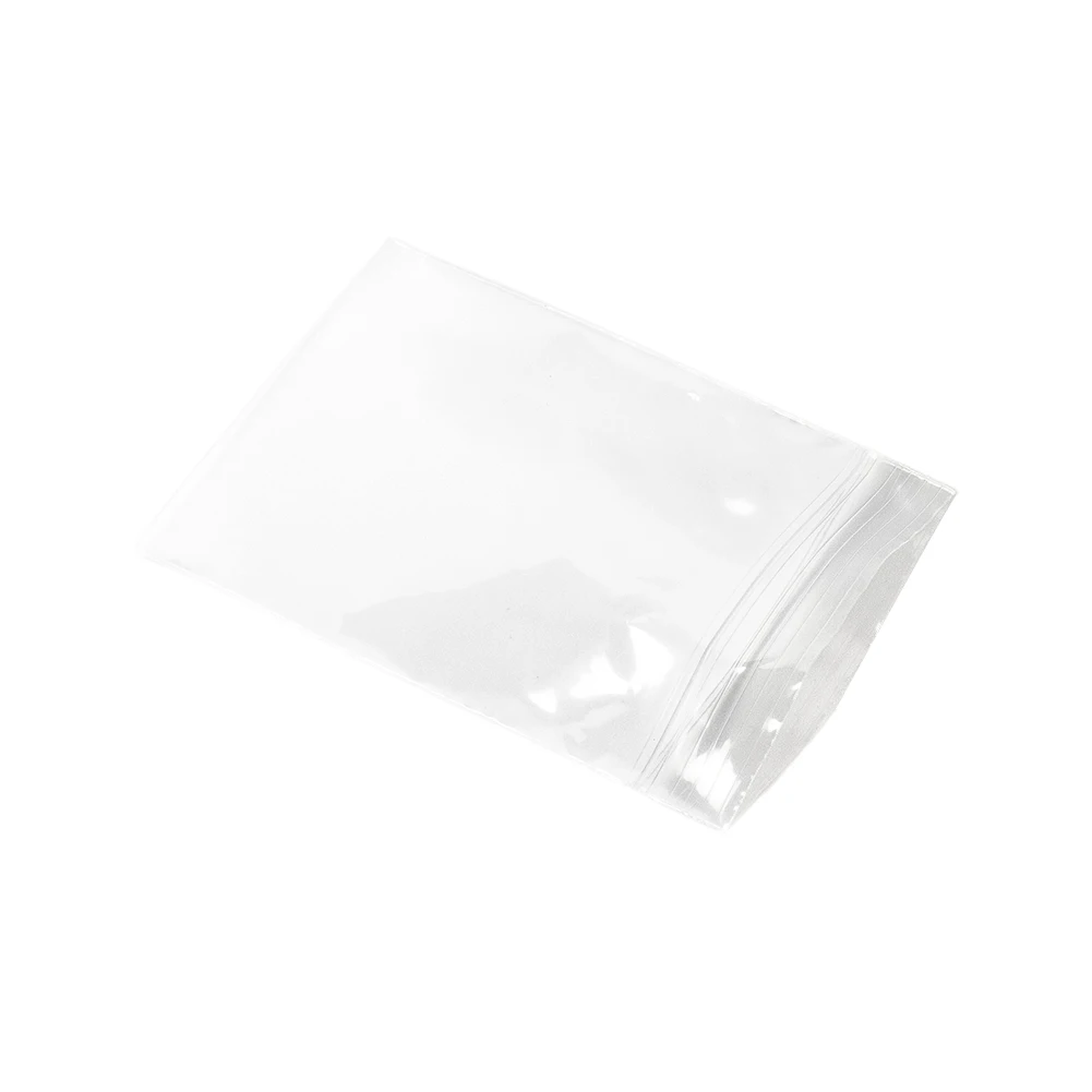 High Quality Brand New Plastic Bag 100pcs Baggies Baggy Bags Clear Mini Resealable 3 Sizes Plastic Self Seal Transparent