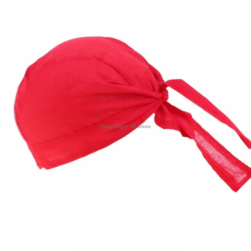 Nhà bếp Kerchief Hat Sweat Chống đầu bếp Mũ với ban nhạc có thể điều chỉnh cho nhà hàng tiệm bánh và quần áo thương mại