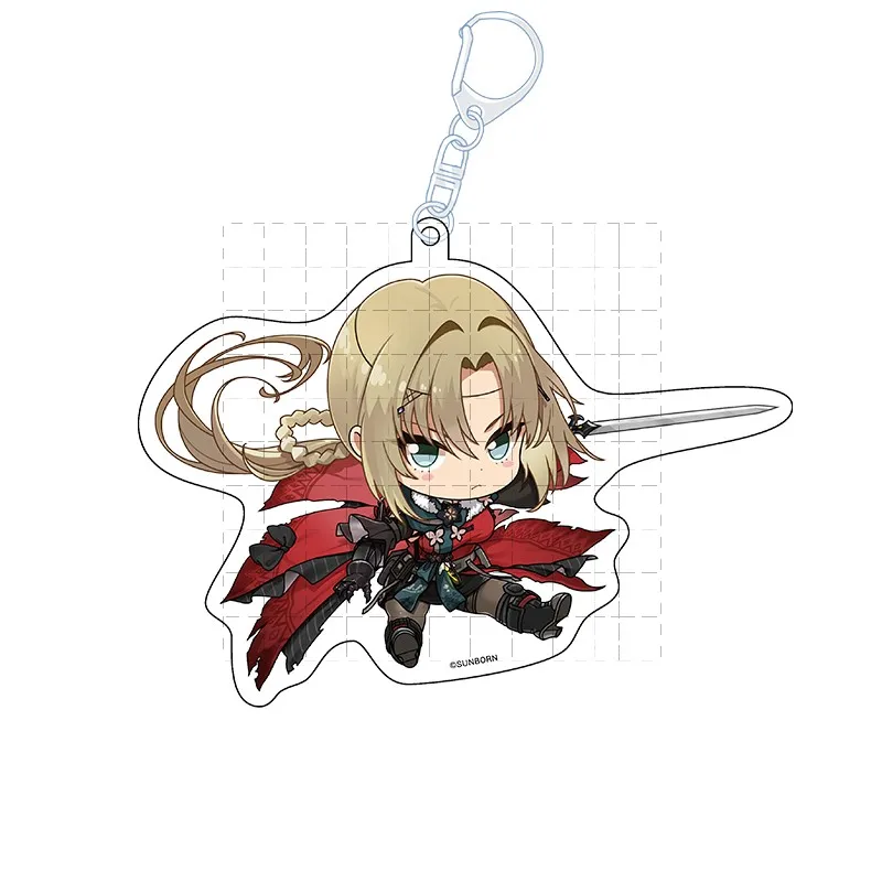 Game Girls Frontline Keychain Doll Anime RO635 M4A1 M16A1 UMP45 UMP9 Acrylic Keyring Pendant for Gift view 5