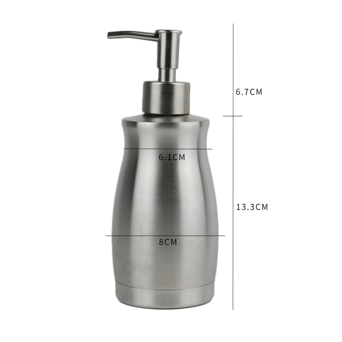 

400 ML Lotion Stainless Steel Bottle Kitchen Soap Containers Handwashing Fluid Empty Bottles
