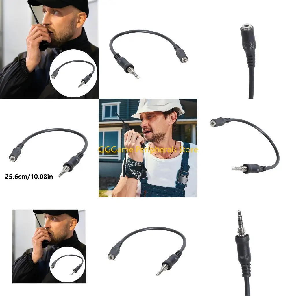 

U55B Sound Adapter Cable For VX6R VX7R VX-7R VX-6R VX-177 VX170 Radios Connecting 3.5mm Headphones High Quality ABS And Metal