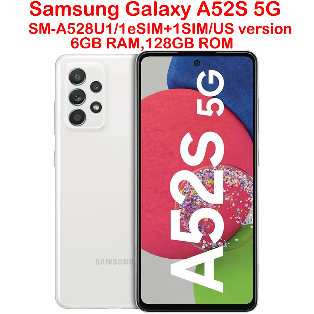 Samsung Galaxy A52S 5G Android smartphone A528U1 6.5-inch 64MP NFC 4500mAh Samsung smartphone US version original unlock