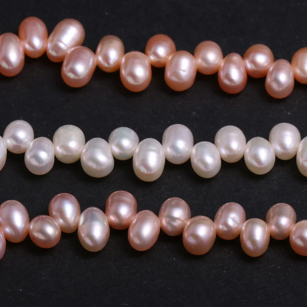 

Natural Freshwater Cultured Pearls Beads Three Seven Hole Pearl 100% Natural Pearls for Jewelry Making DIY Size 5-6mm