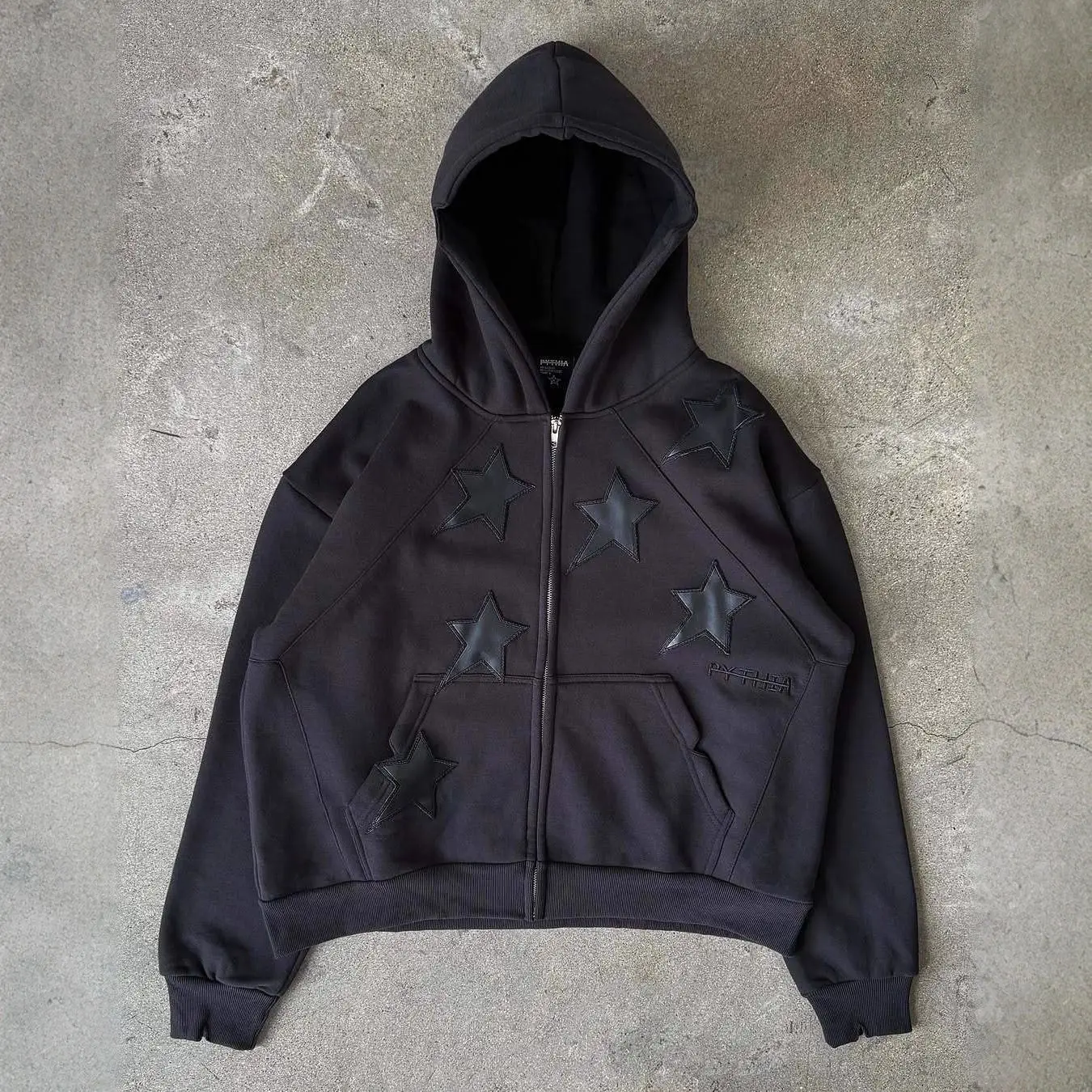 2025 الخريف/الشتاء جديد ستار عنصر شخصية الشارع فضفاض الرجال والنساء العصرية مقنعين سستة سترة البلوز