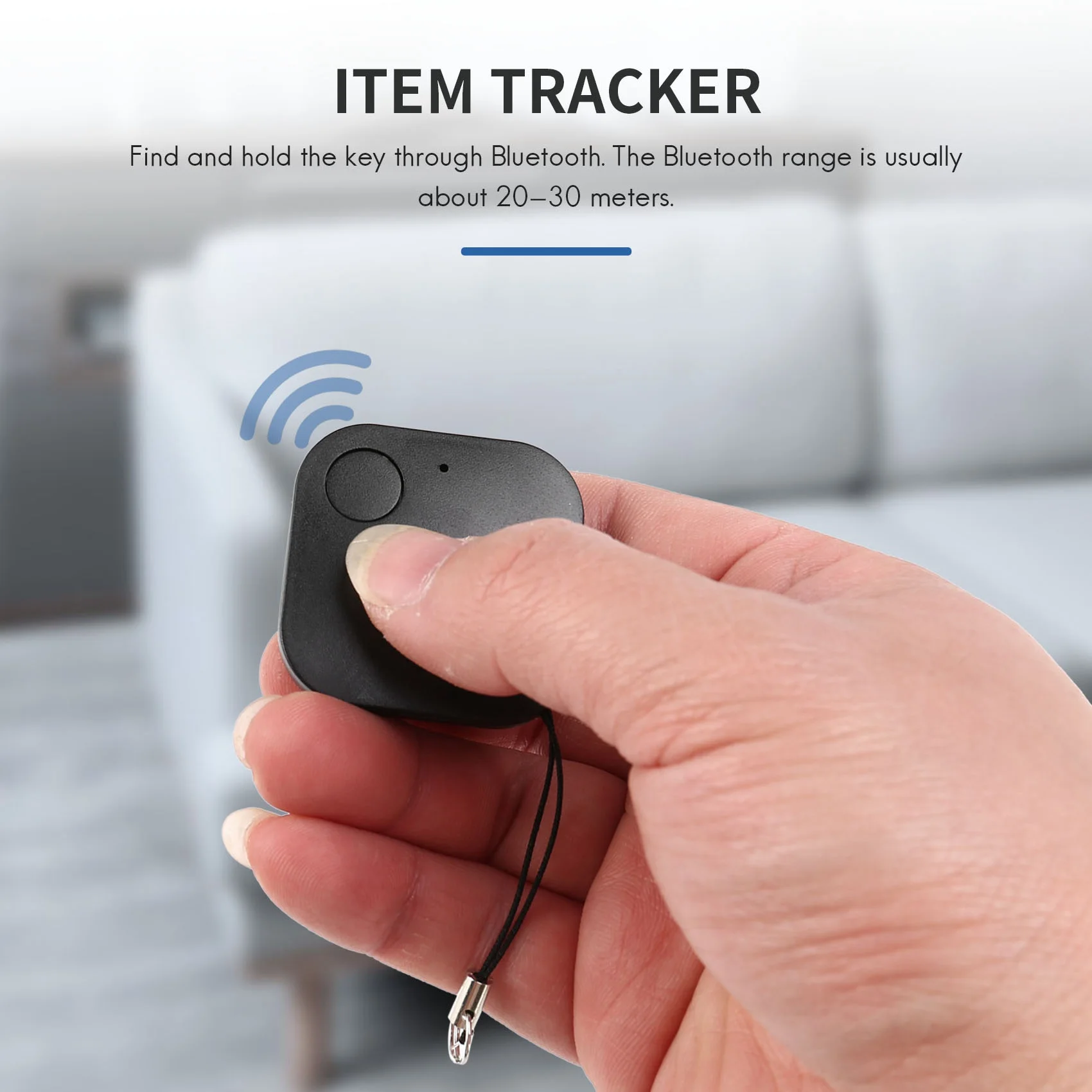 Y22A-2-Pack Schlüsselfinder-Artikel, ultradünner Bluetooth-Smart-Tracker für verlorene Gegenstände mit austauschbarem Akku für Gepäck und Geldbörsen