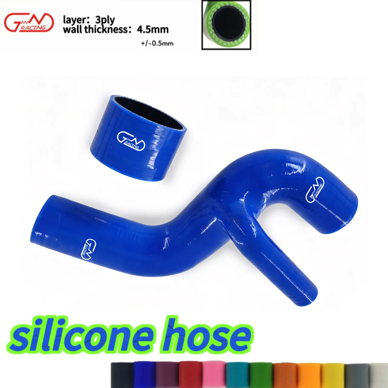 مجموعة خرطوم المبرد من السيليكون لسباق JN لسوبارو امبريزا GC8 EJ20 2.0 STi، WRX، UK Vers 1&2 ~`96 2 قطعة #1