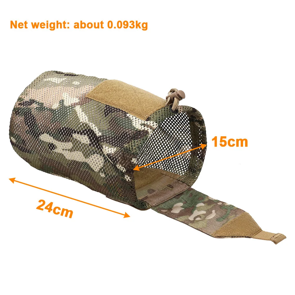 Outdoor Sport Roll-Up MOLLE Mesh Dump Pouch Drop Bag Foldable Magazine Storage Foldable Net Pocket EDC Airsoft Tactical Hunting