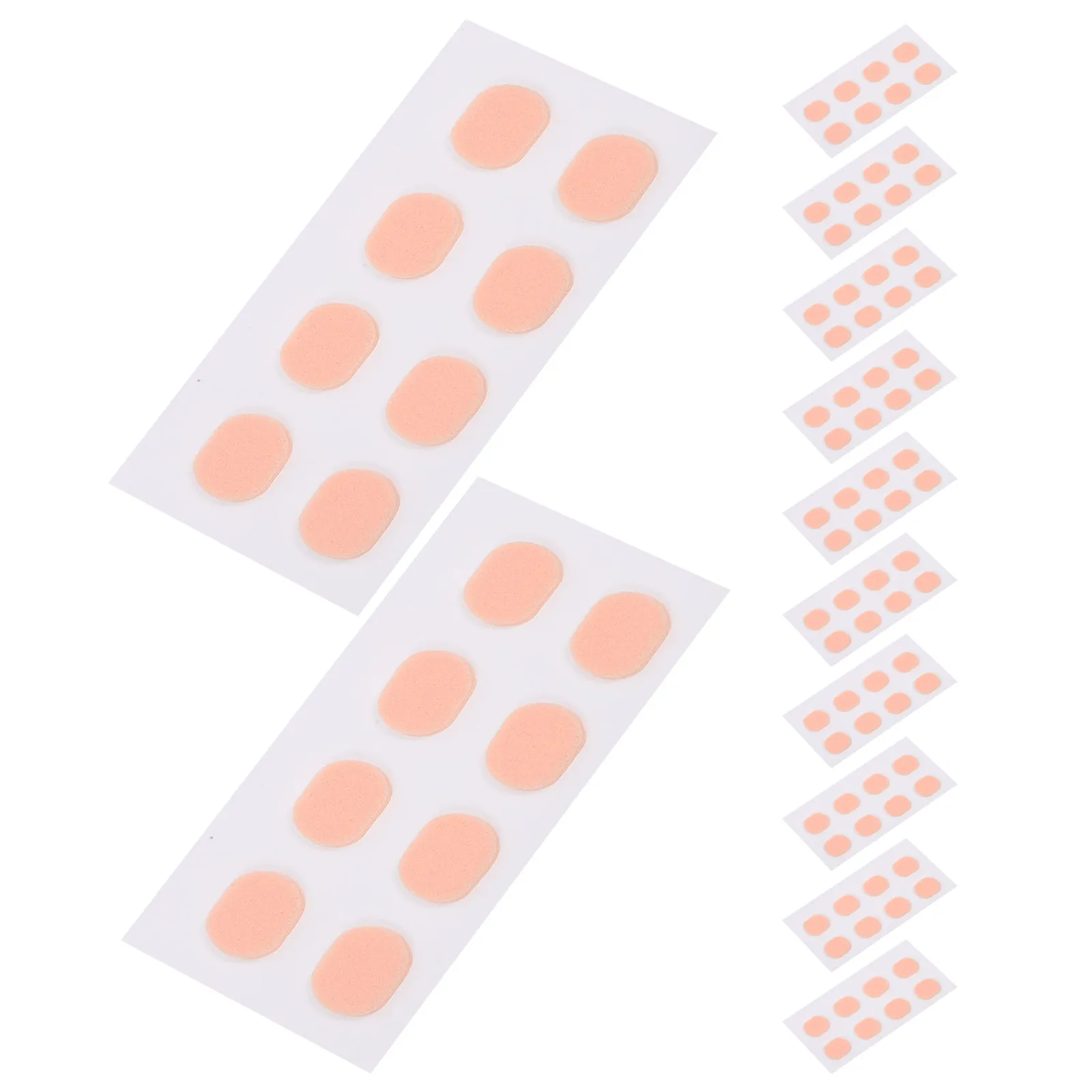 

48 пар силиконовых накладок на нос для очков, с амортизацией, нескользящие, подходят для очков с высоким носовым мостиком, для азиатского контура лица, комфортные