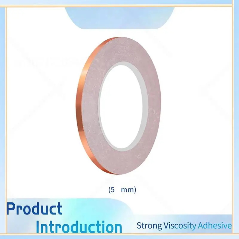 

-A60I 5Mm Backed Copper Foil Tape For Stained Glass (10Roll)