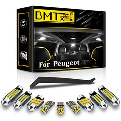 Car LED Interior Lights Canbus For Peugeot 207 307 407 106 107 108 206 308 508 206 2008 3008 4007 4008 5008 RCZ Auto Accessories