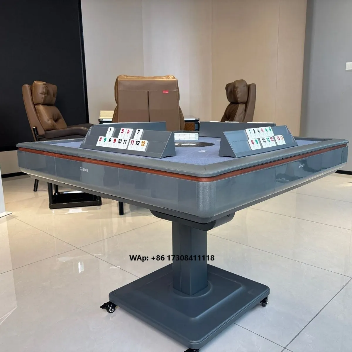 Linne Turkish-Israeli Plastic Fully Automatic Modern Minimalist Dubai German Mahjong Table Machine Okey 101 Board Game