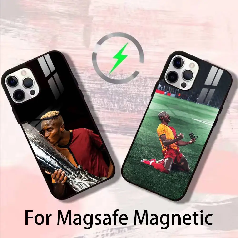 

football Victor Osimhen Phone Case For iPhone 17,16,15,14,13,12,Plus,Pro,Max for Magsafe Magnetic Wireless Charging