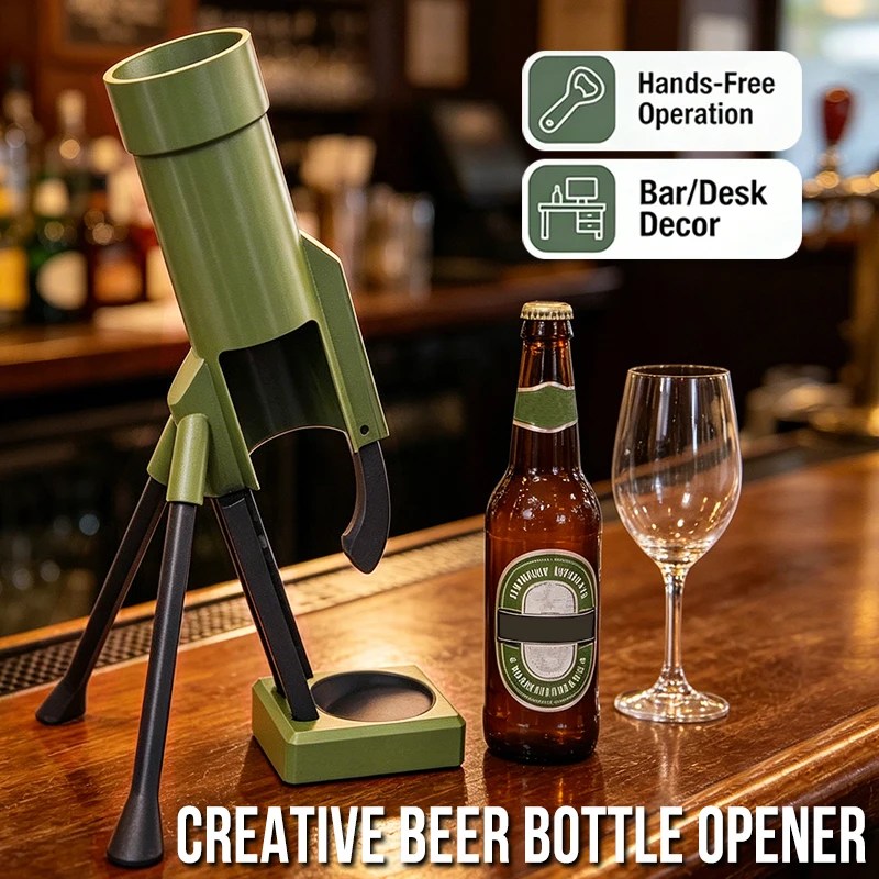 

Mortar Bottle Opener 330/500ml Launcher Outdoor Camping Party Push Down Bottles Beer Bottle Opener Bar Decor for Men Gift