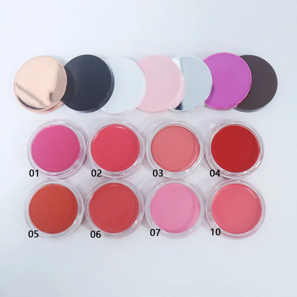 Cream Blush Makeup Palette Matte Cheek Rouge Long Lasting Natural Orange Peach Pink Blusher Cosmetic Private Logo Products