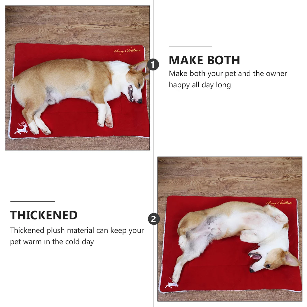 

Pet Mat Dog Bed Xmas Beds Christmas Comfortable Sleeping Washable Cushion Mattress