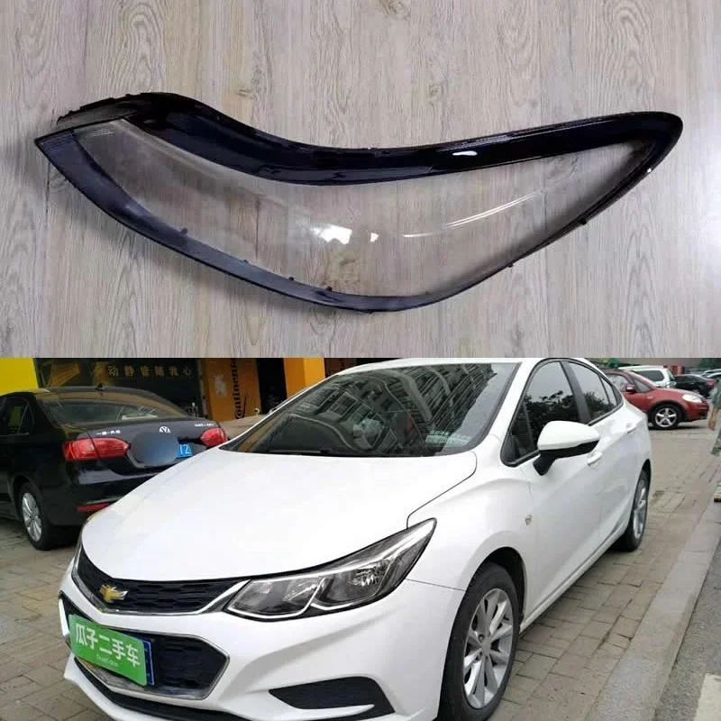 

For Chevrolet Cruze 2017-2019 Car Accessories Front Headlamp Cover Transparent Lampshade Lamp Headlight Shell Lens Plexiglass