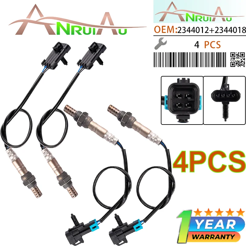 

NEW 4Pcs 25315809 25312194 Oxygen Sensor Downstream Upstream Sensor For GMC Savana 1996–2002 Sierra 1999–2002 Yukon 2000–2002