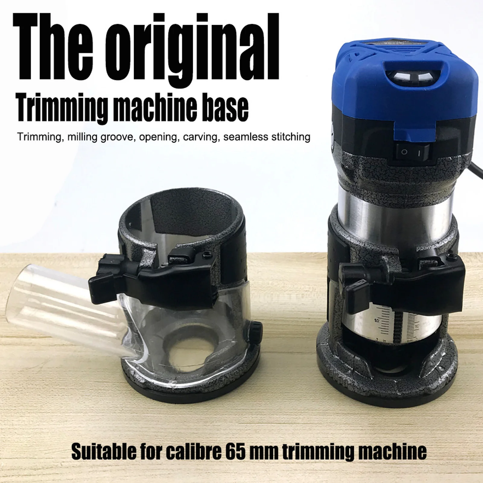 

Trimming Machine Dust Cover Wear Resistance Heat Dissipation Design Fast Locking Trimming Machine Base for Replacement
