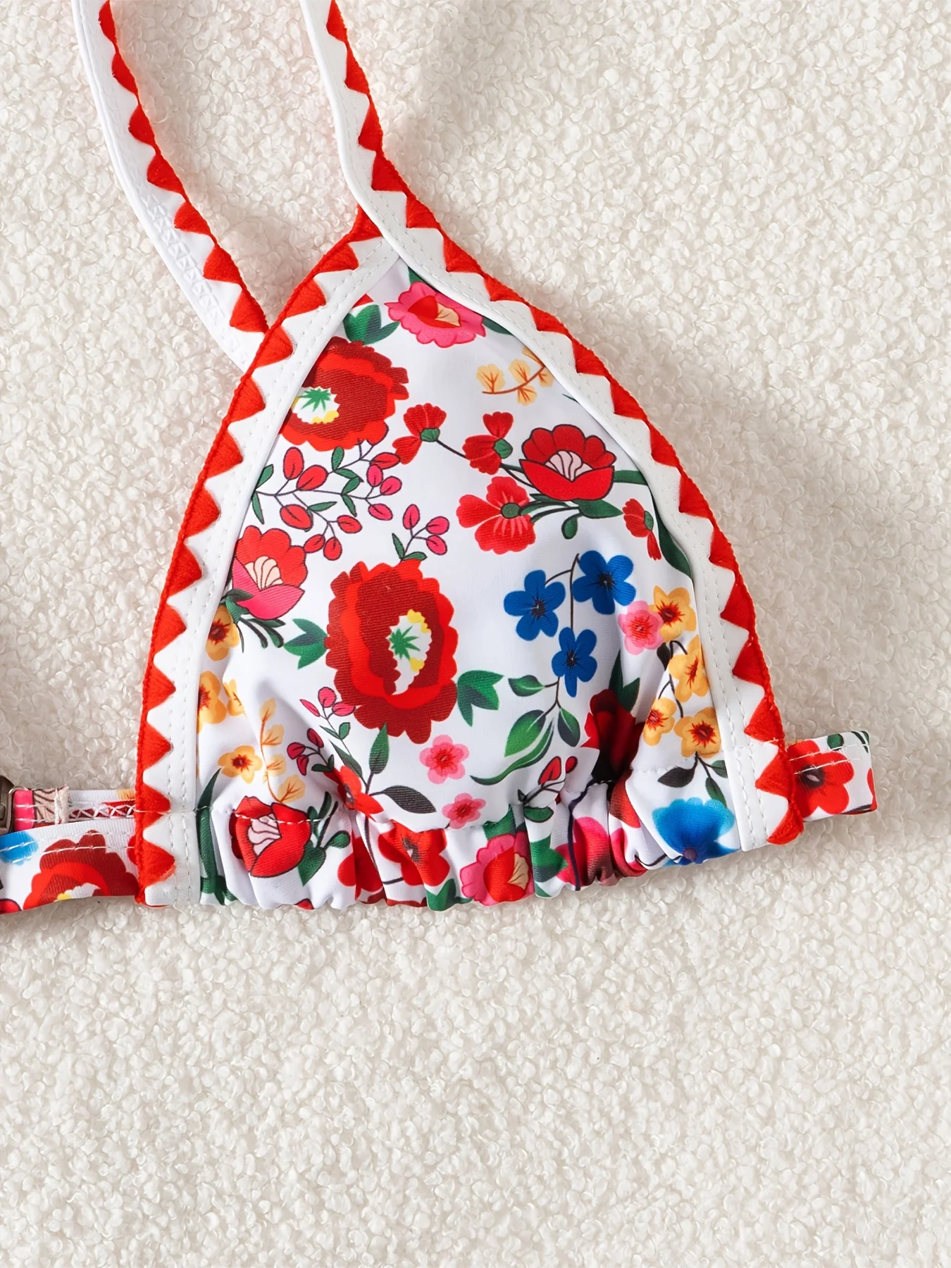 ZTVitality Sexy Floral Print Whip Stitch Bikini Set 2025 New Arrival Padded Bra Push Up Swimsuit Women's Swimwear Summer Biquini