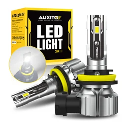 AUXITO 2 stks H8 H11 Led-lampen in PTF Fog Head Light 50 W High Power 9005 HB3 9006 HB4 LED Verlichting Koplamp Fanless 6500 K ZES Chip