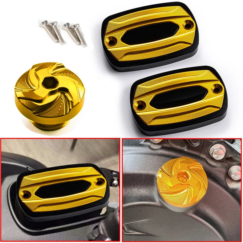 For YAMAHA TMAX 530 SX DX T-Max 500 TMAX 500 560 TECH Max TMAX Front Brake Fluid Brake Tank Cap and Filler Cap Accessories