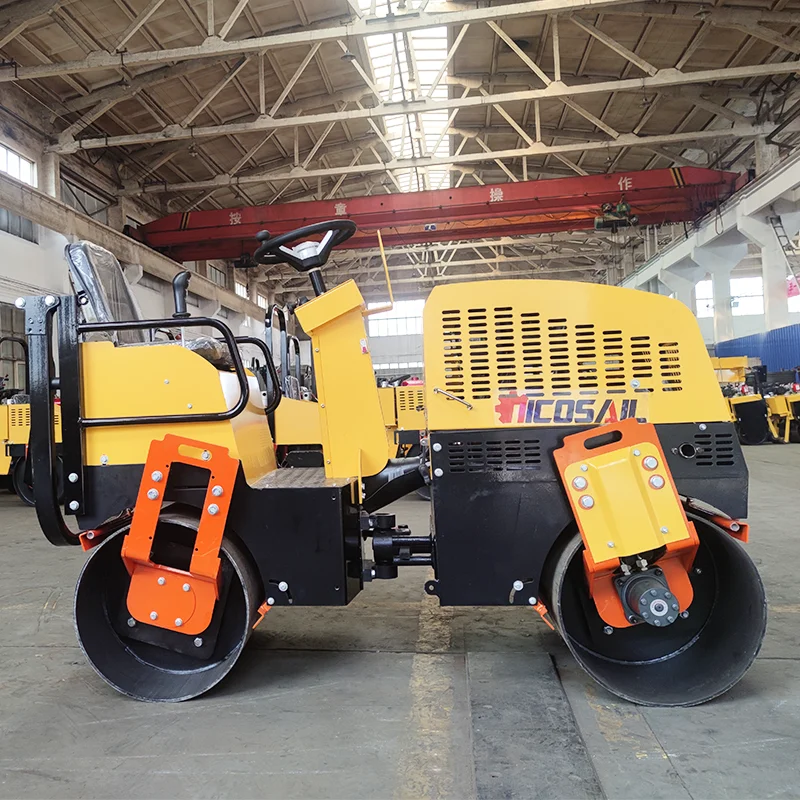 رائجة البيع صغيرة منخفضة الوقود ملموسة الطريق الأسطوانة الضاغطة ذاتية الدفع الضوء الاهتزازي ركوب على أسطوانة الطريق