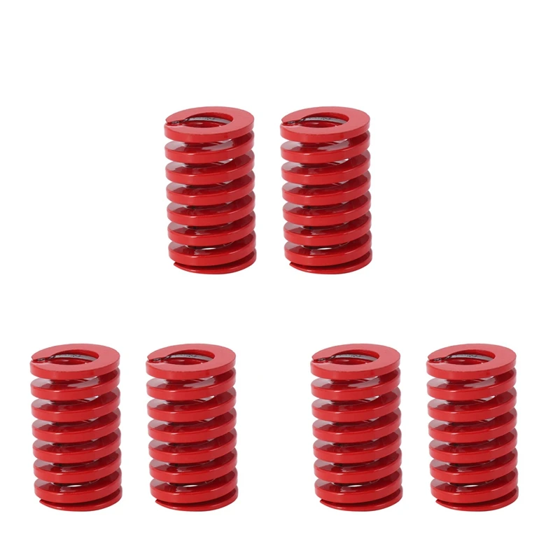 6 Pcs 25Mm OD 40Mm Length Compression Mould Die Springs For Tesla Model 3 Trunk, Medium Load