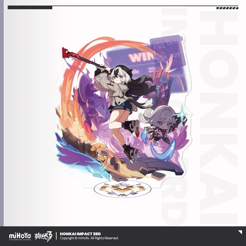 miHoYo Official Honkai Impact 3 Sacred Marks Series Part Two Acrylic Stand Sign Kiana Theresa Ornaments Cosplay Anime Game Gifts
