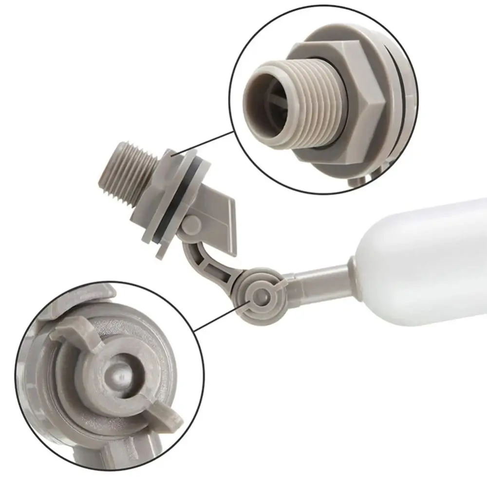 المواد البلاستيكية صمام الطوف كفاءة عالية مرنة تعويم الكرة التلقائي ملء صمام صمام مقاومة للتآكل صمام الطفو