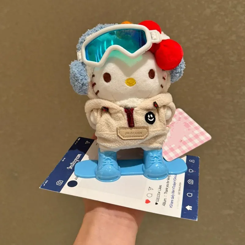 Hello Kitty Plush Keychain Skiing Toy Gift