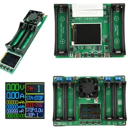 18650 Lithium Battery Capacity Tester 2/4CH Automatic Internal Resistance Tester Battery Power Detector Module Type-C Interfac