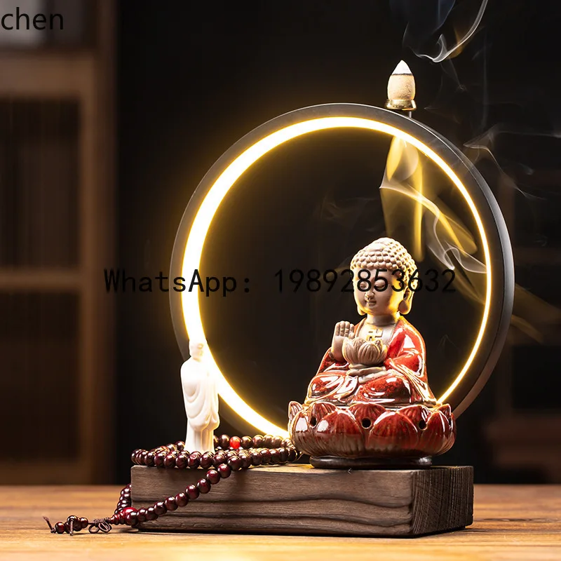 

Декор для гостиной: подставка под телевизор, украшение для прихожей с Буддой Амитабхой, мягкий декор для дома в стиле дзен