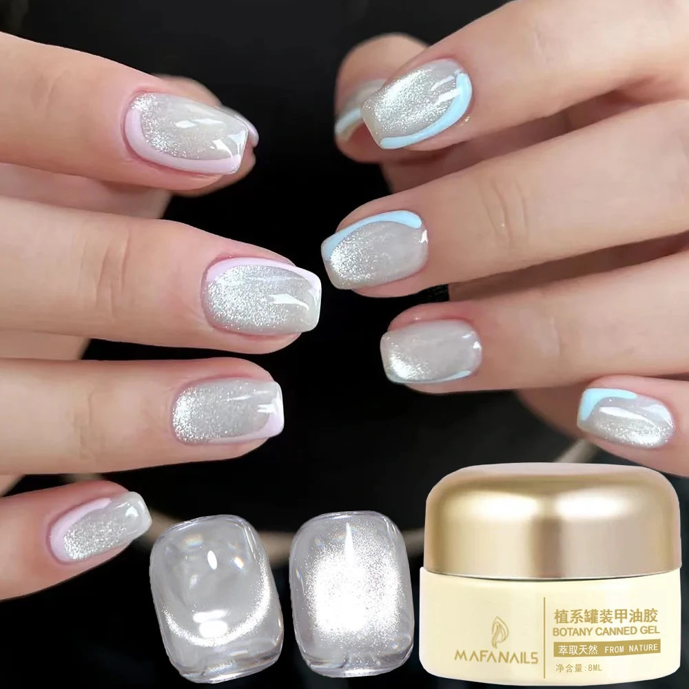 

﻿ 8 мл прозрачный белый эльф-гель-лак «кошачий глаз» для ногтей, блестящий блеск, полуперманентный флэш-клей «кошачий глаз», лак для маникюрного салона «сделай сам»