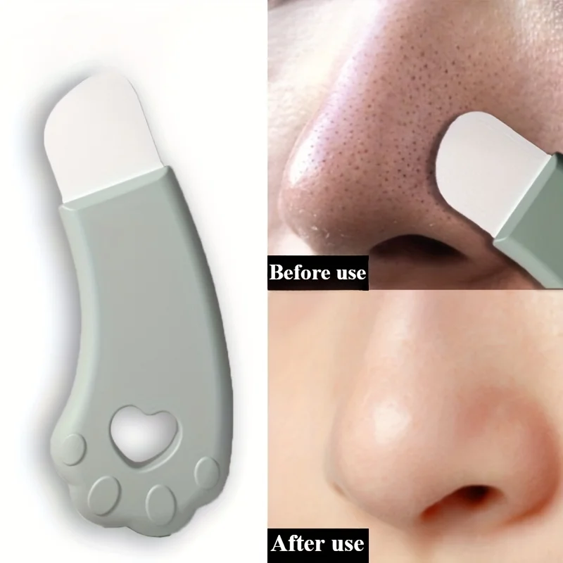 Nueva herramienta para eliminar puntos negros de la cara con forma de pata de gato: elimina puntos negros y imperfecciones, limpia suavemente los poros y exfolia.