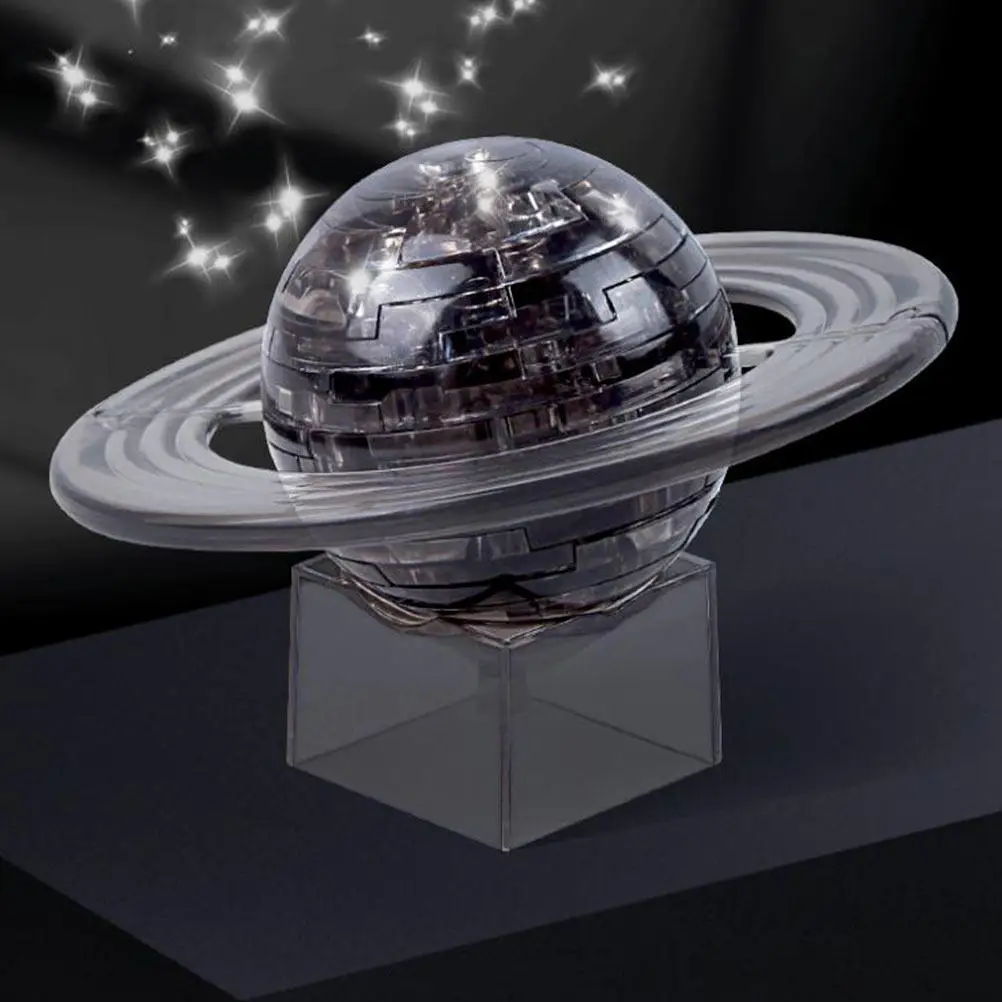 

1Set Saturn Crystal Puzzle 3D Educational Child Early Learning Creative Fun Plaything Gift Saturn Puzzle Toy Early Education Toy
