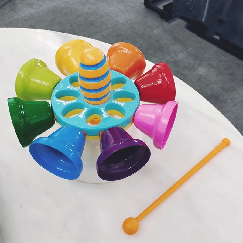 Children's Percussion Instrument,Rainbow Diatonic Bells For Kids,Kid Birthday Gift For 3-Year-Old And Over Durable Easy Install