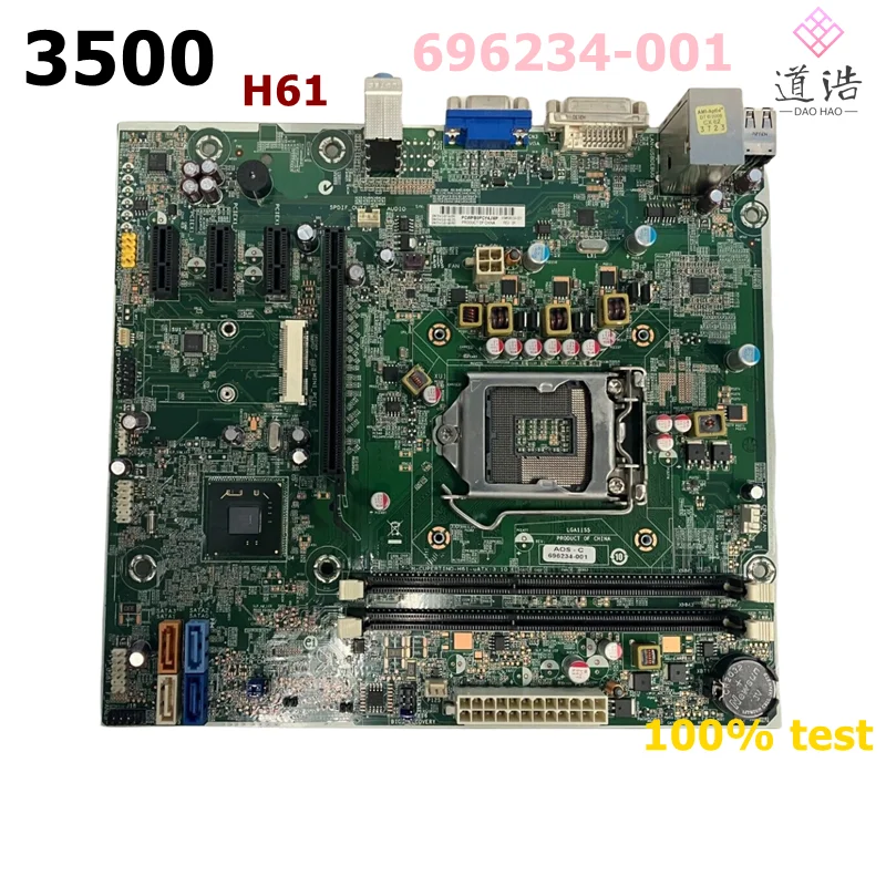 

696234-001 For HP Pro 3500 MT Motherboard 701413-001 LGA 1155 DDR3 H61 Mainboard 100% Tested Fully Work