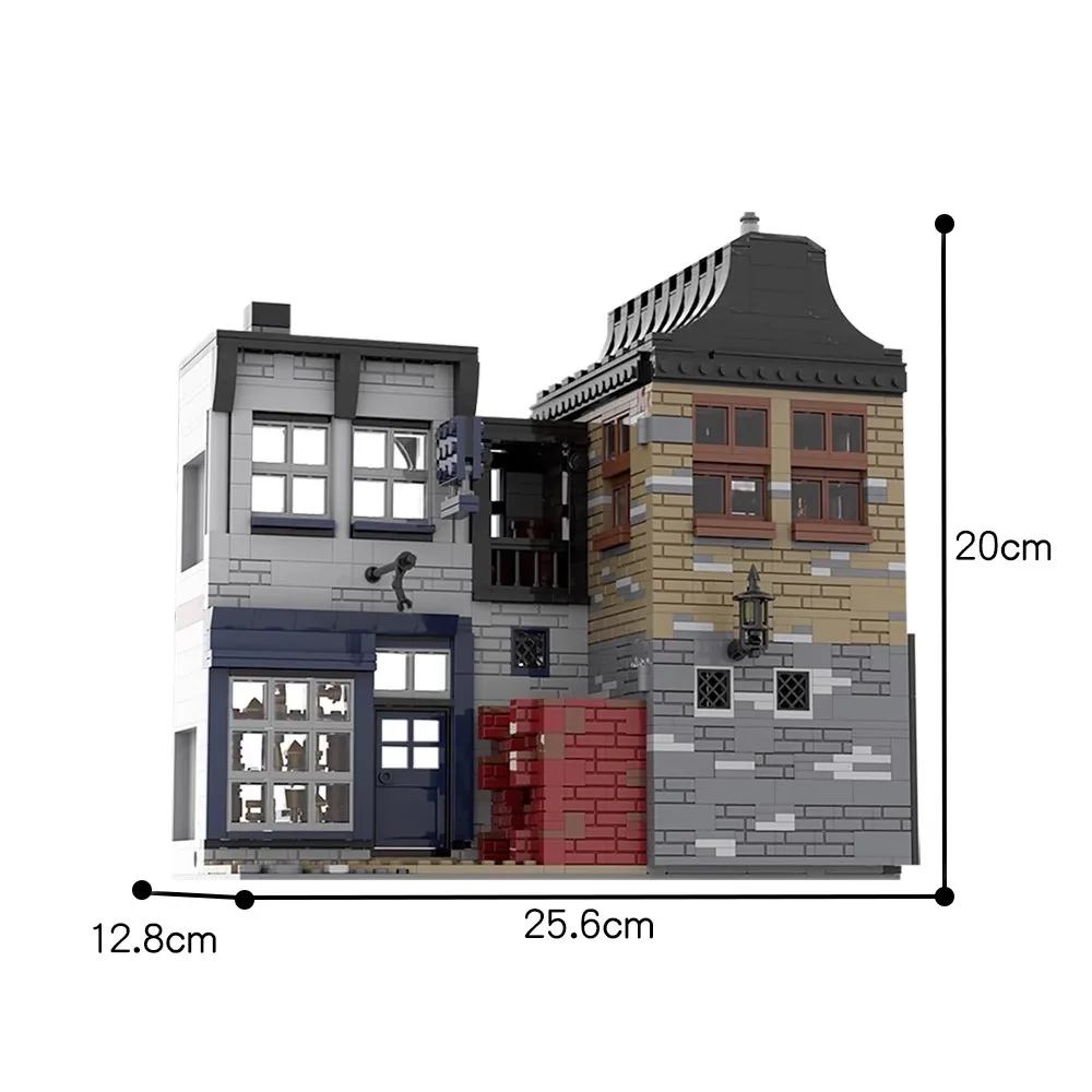 Bausteinmodell DIY Kinderpuzzle Montagespielzeug Geburtstagsgeschenk Ornament MOC Kreatives Magisches Schloss Architektur Eule – Detail 19