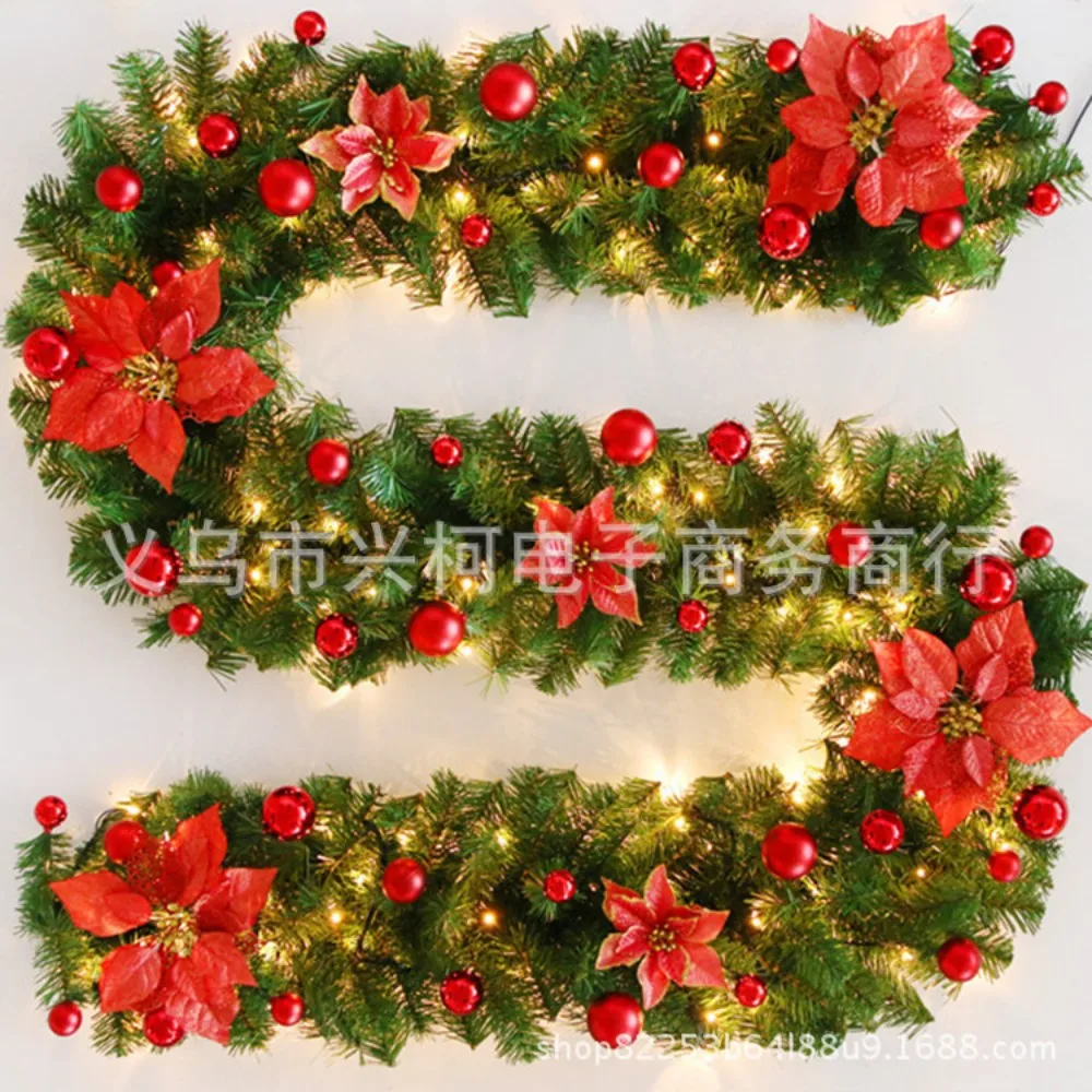 Christmas decoration rattan 2.7 meters encrypted luxury hanging ornaments Christmas rattan garland package Christmas decorations