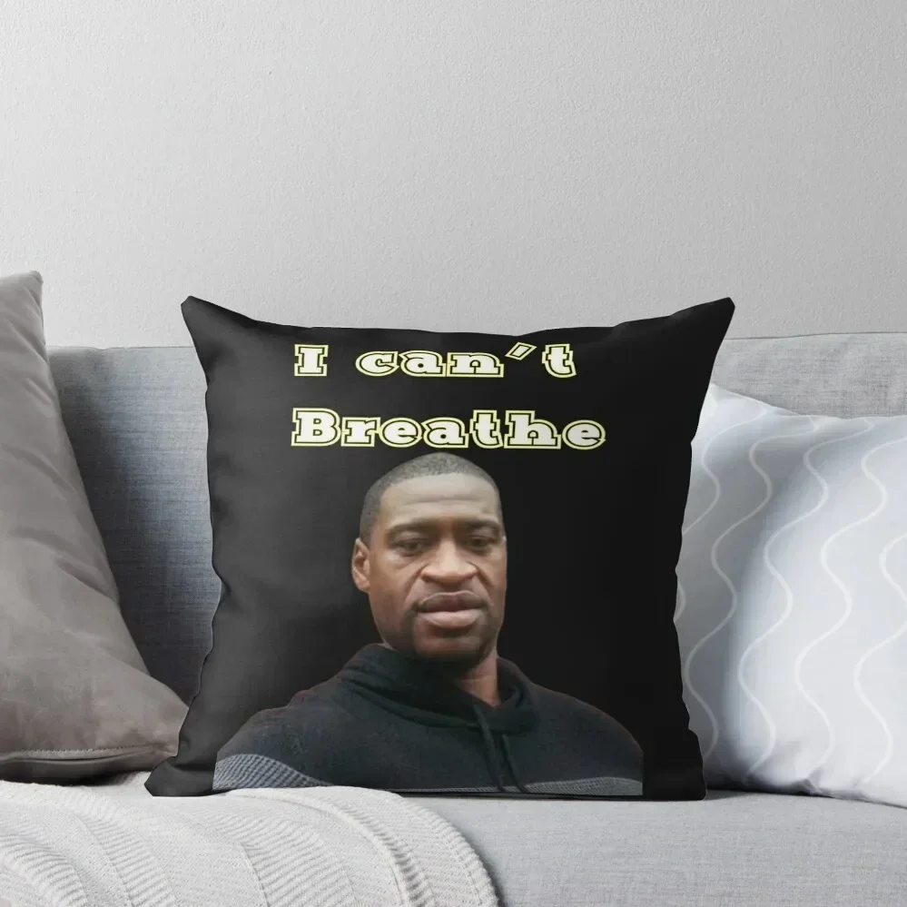 george floyd I can't Breathe Yellow Color Throw Pillow Christmas Pillow Cushions For Decorative Sofa pillow